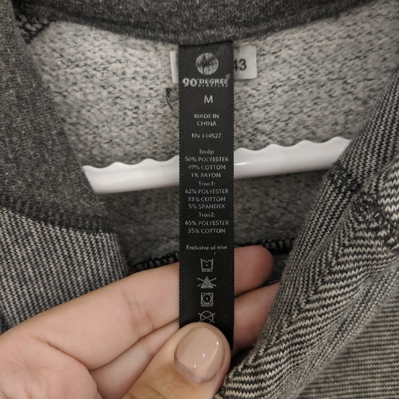 90 Degree by Reflex Striped Hoodie - Picture 4 of 5